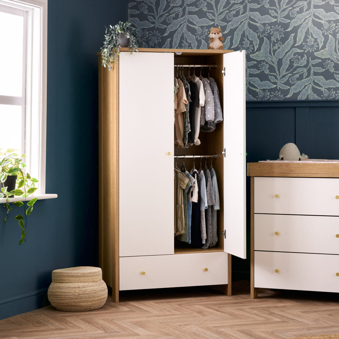 Obaby Nika 3 Piece Set - Oak & White