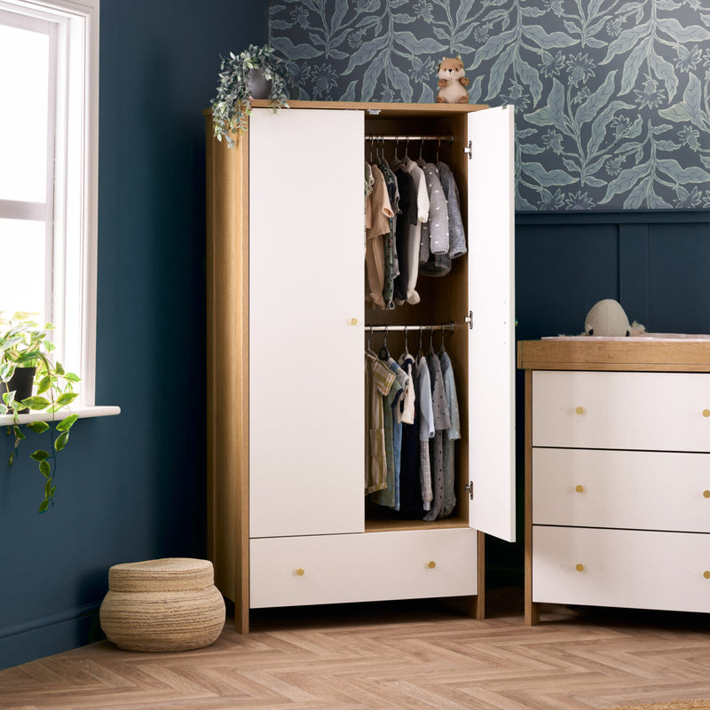 Obaby Nika 3 Piece Set - Oak & White