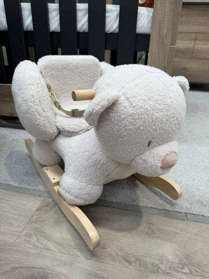 EX DISPLAY Nattou Teddy Rocker - Ecru Bear
