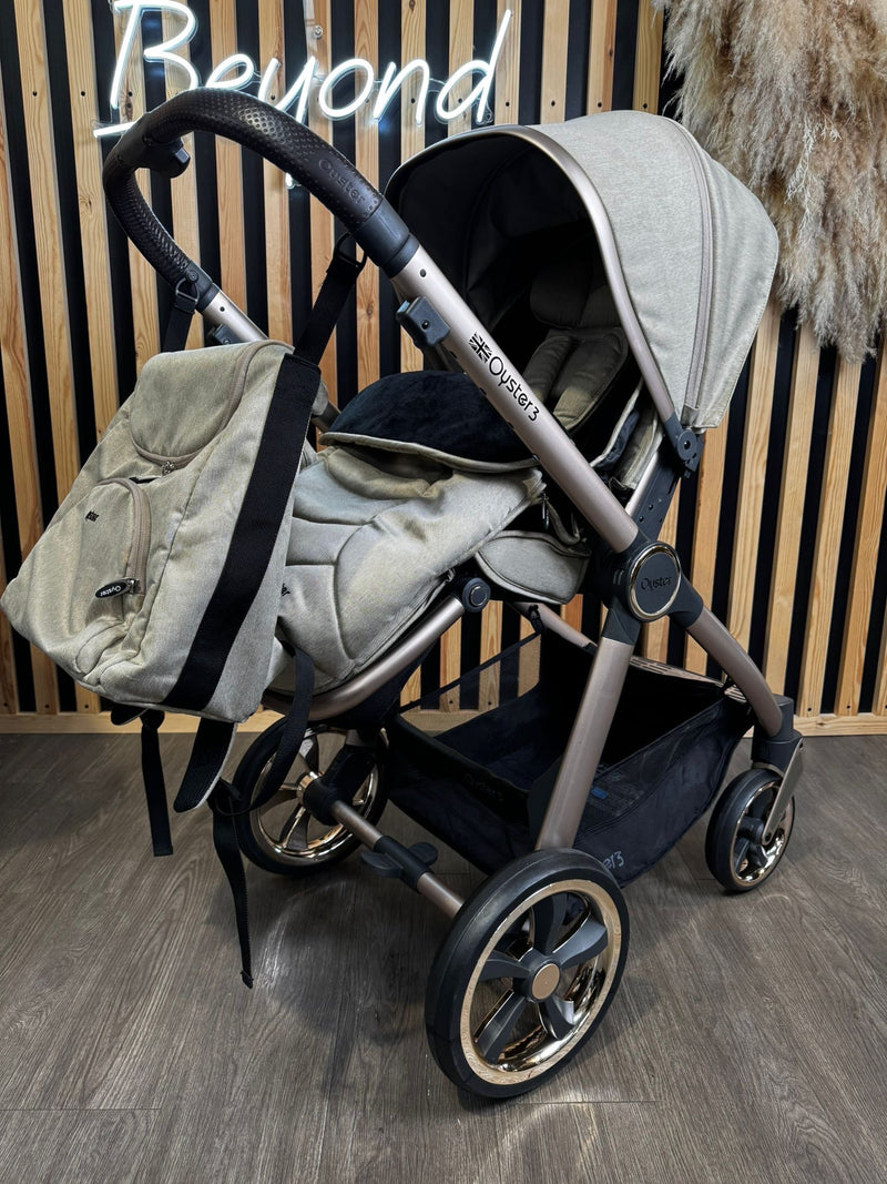 PRE LOVED Oyster 3 Pram & Pushchair - Creme Brulee