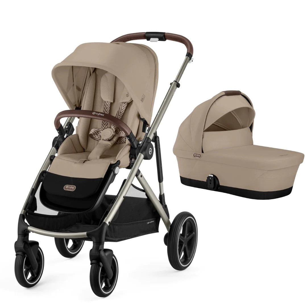 Cybex Gazelle S Stroller + Carrycot - Almond Beige