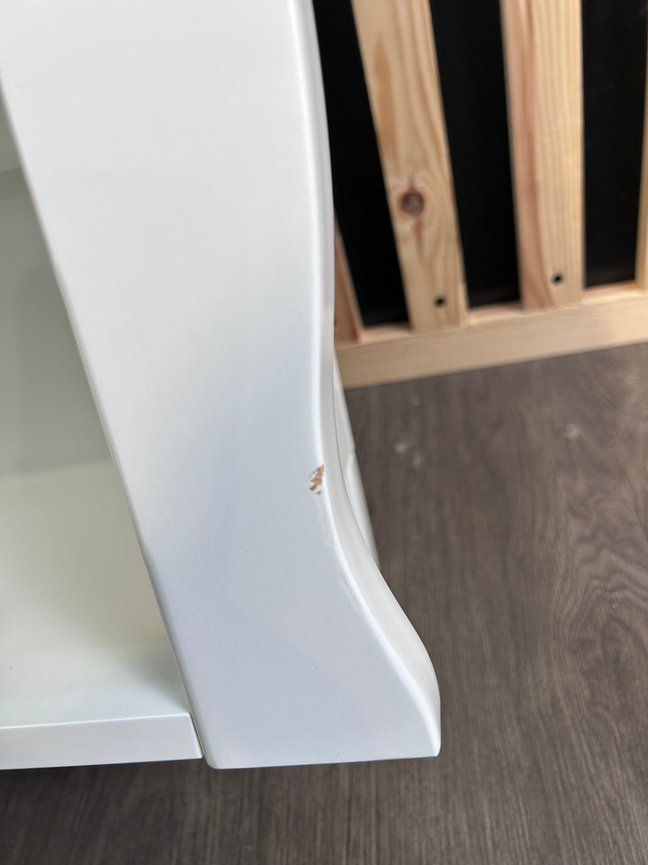 EX DISPLAY Obaby Stamford Sleigh Shelf - White (COLLECTION FROM STORE ONLY)