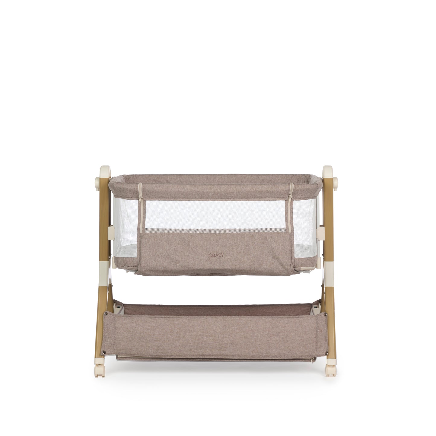 Obaby Cloud Bedside Crib - Nutmeg