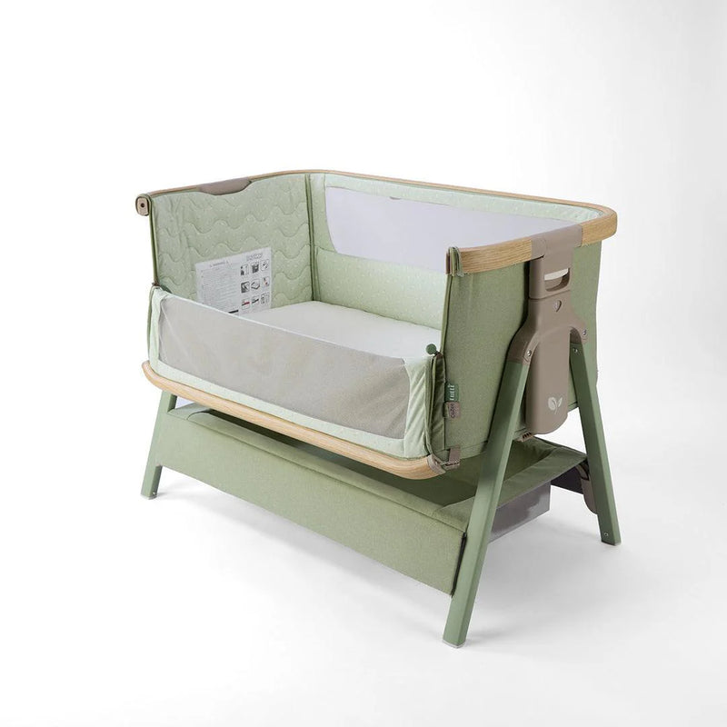 Tutti Bambini Cozee Air 2 Bedside Crib - Drifted Oak/Eucalyptus