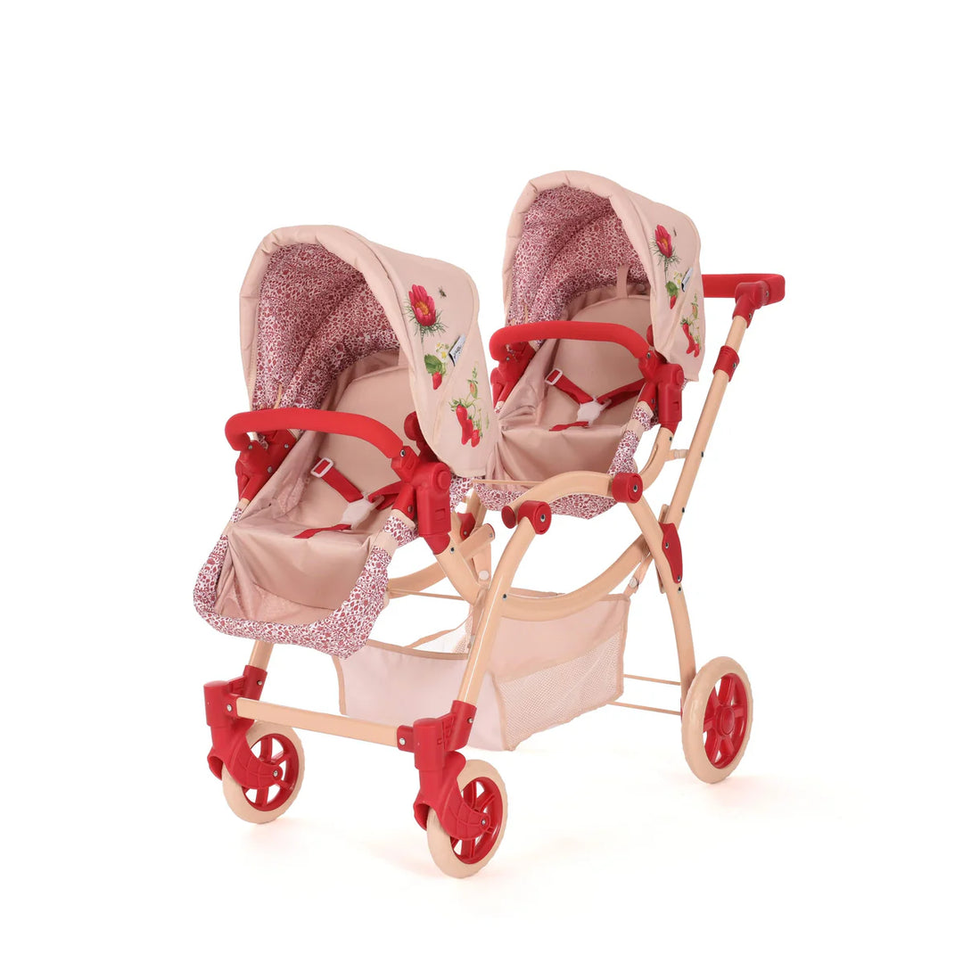 Roma RHS Twins Dolls Pram - Flora