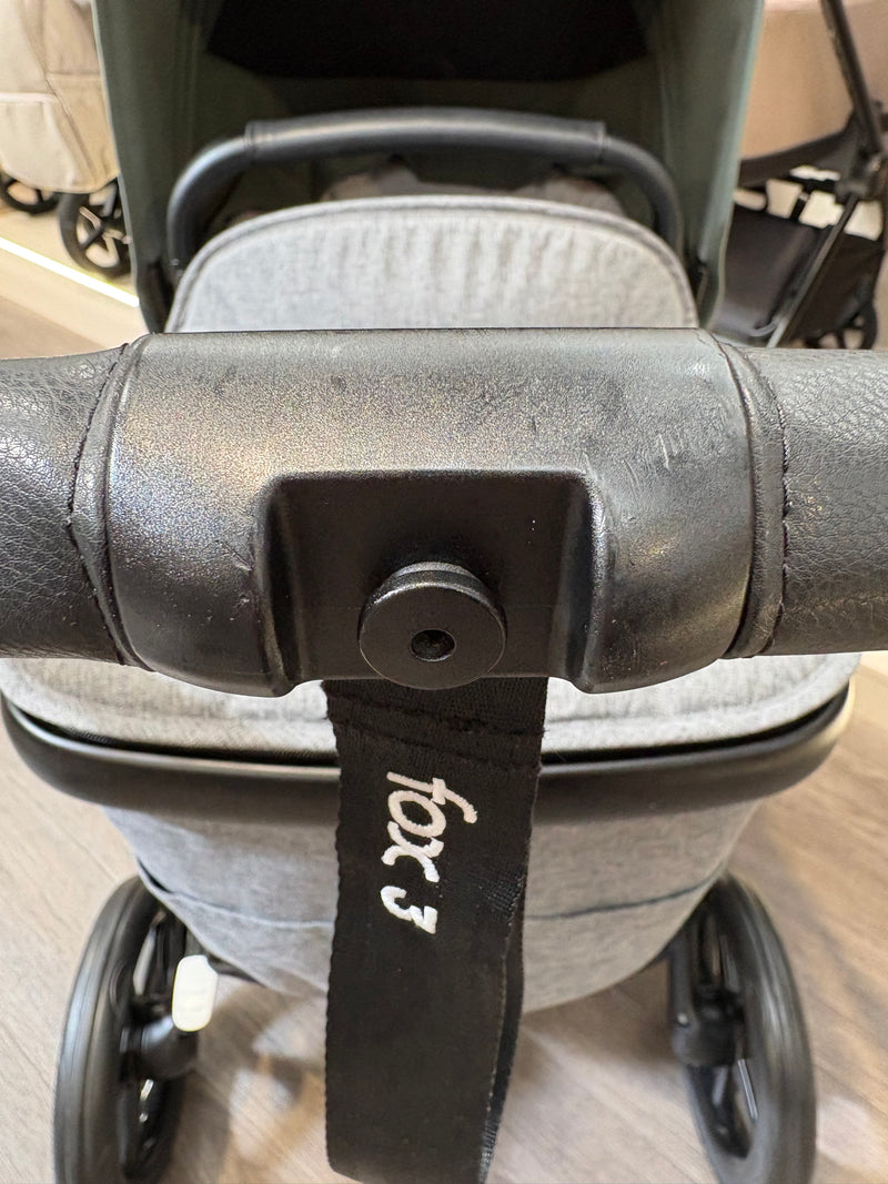 PRE LOVED Bugaboo Fox3 2-in-1 Travel System - Grey Melange/Forest Green