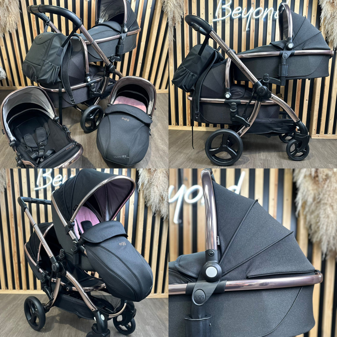 PRE LOVED egg2 Twin Double Pushchair - Diamond Black