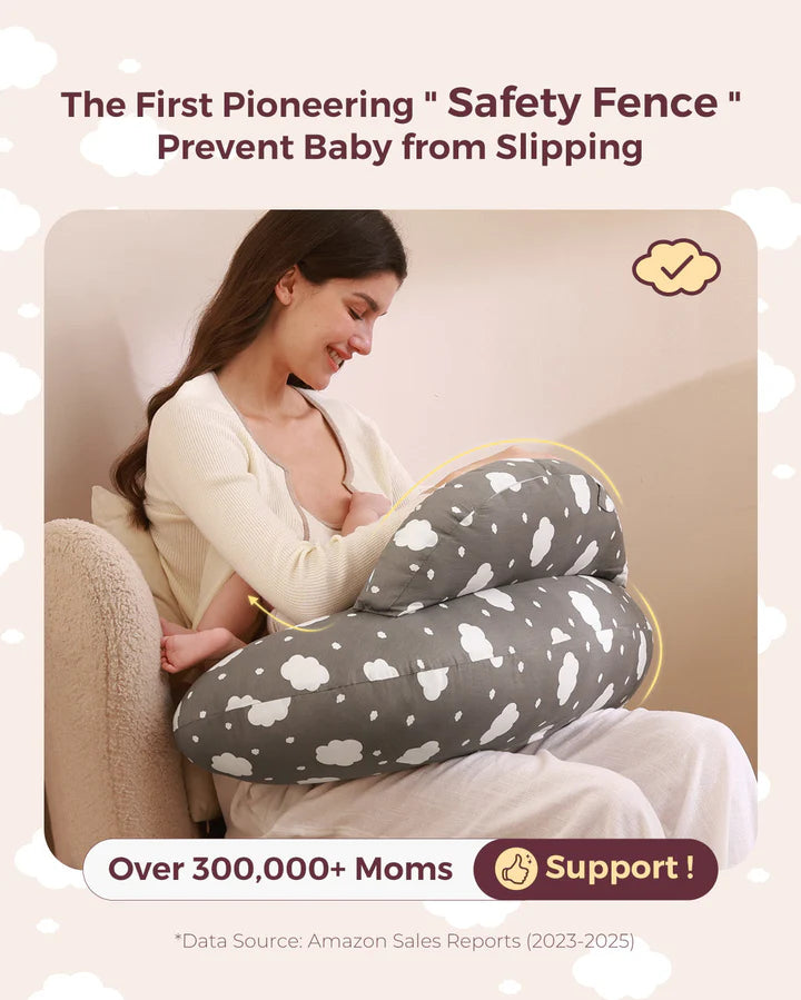 Momcozy Multifunctional and Adjustable 100% Cotton Nursing Pillow