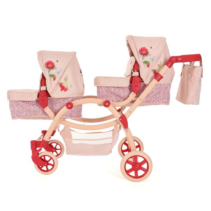 Roma RHS Twins Dolls Pram - Flora