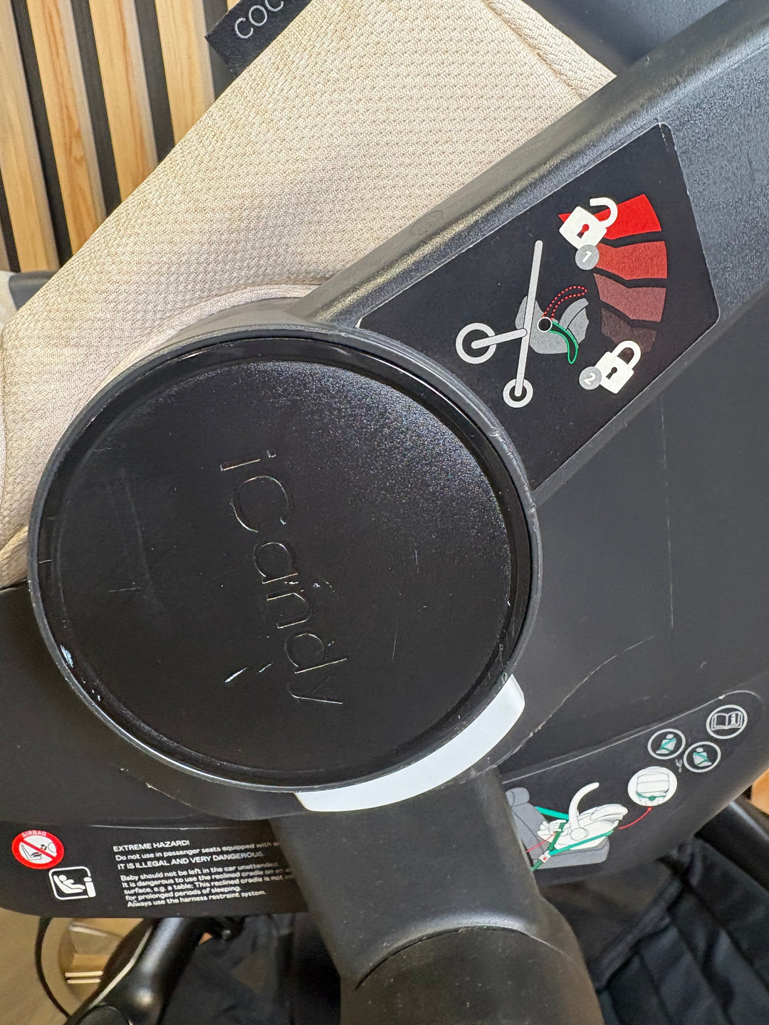 PRE LOVED iCandy Peach 7 w/ Cocoon Car Seat Travel System - Biscotti