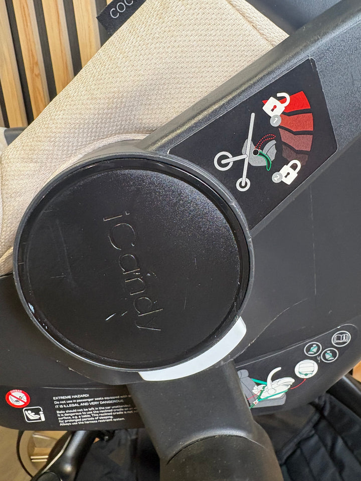 PRE LOVED iCandy Peach 7 w/ Cocoon Car Seat Travel System - Biscotti