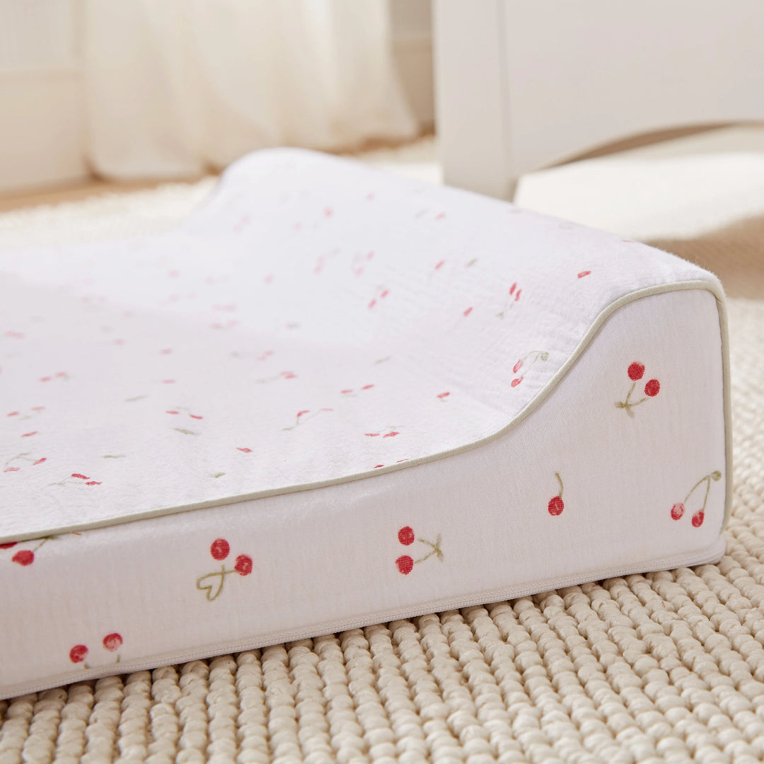 CuddleCo Wedge Changing Mat - Ditsy Cherry