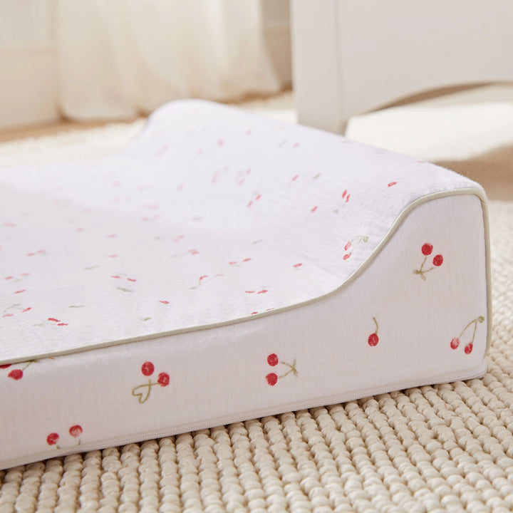 CuddleCo Wedge Changing Mat - Ditsy Cherry