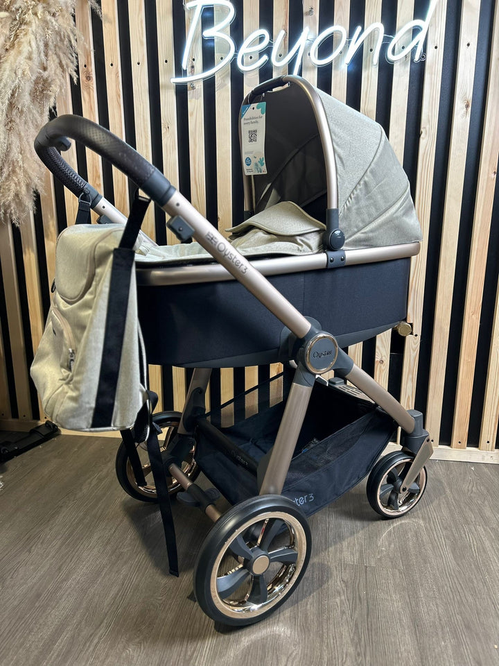 EX DISPLAY Babystyle Oyster 3 Travel System - Creme Brulee