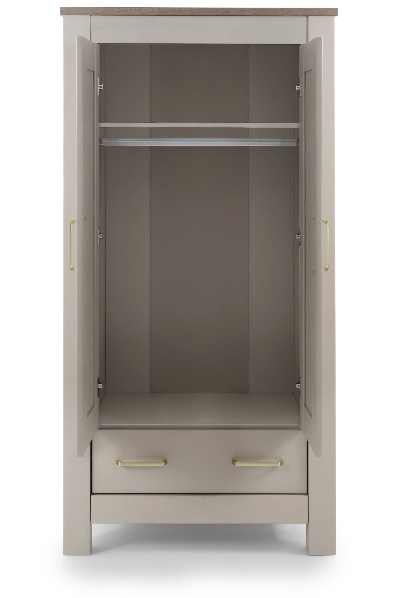 DAMAGED BabyStyle Charnwood Bordeaux Wardrobe - Oatmeal (COLLECTION OR LOCAL DELIVERY)