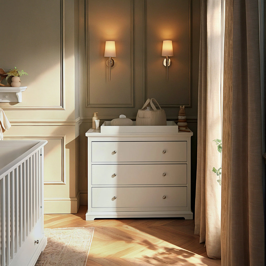 CuddleCo Beaumont Grand 2 Piece Nursery Furniture Set - White