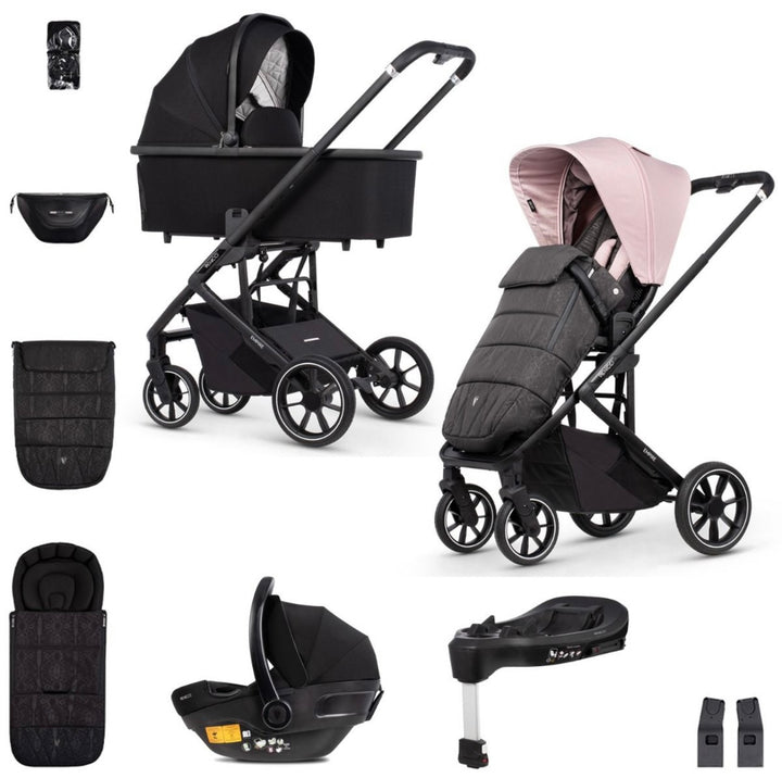 Venicci Empire 3 in 1 Complete Travel System Bundle - Silk Pink