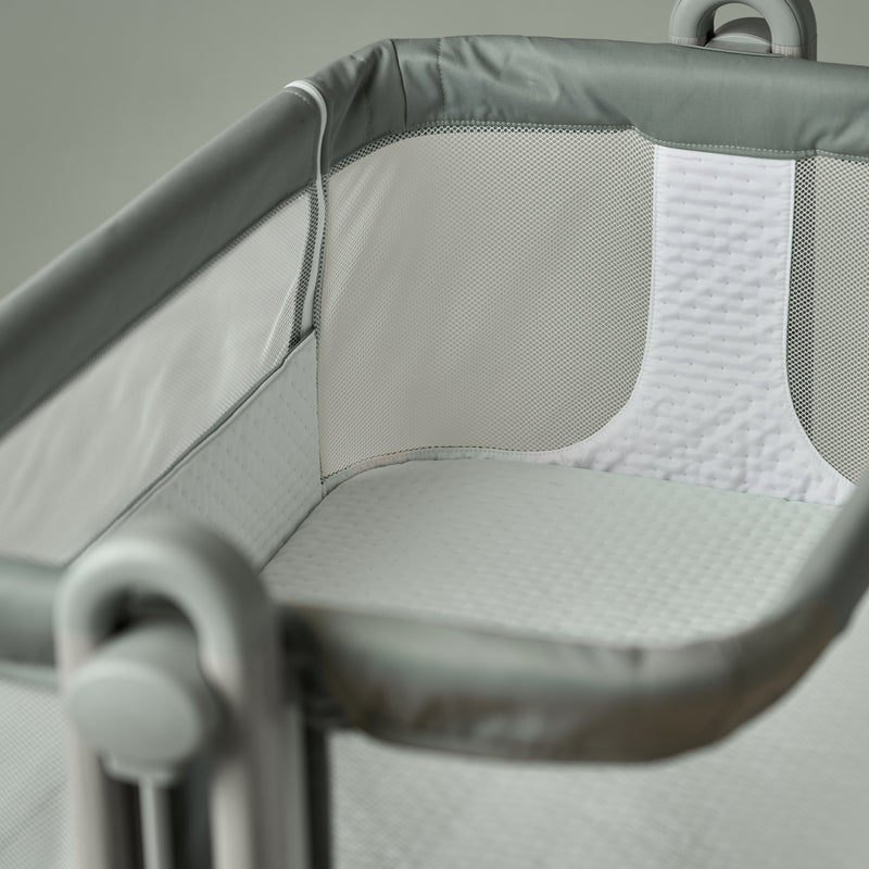 Obaby Cloud Bedside Crib - Sage