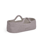 Ickle Bubba Nova Crochet Moses Basket + White Stand - Tawny