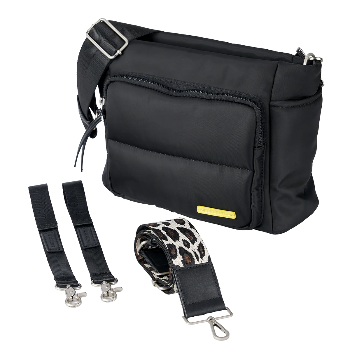 Bababing Joey Cross Body Changing Bag - Black