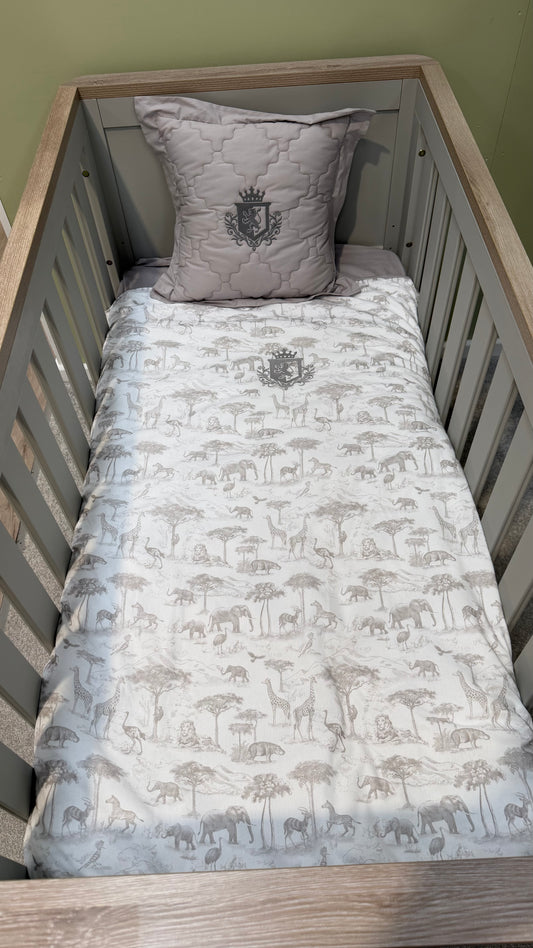 EX DISPLAY Funnababy Safari 3 Piece Cot Bedding Set