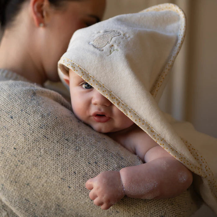 Avery Row Baby Hooded Towel - Wild Chamomile