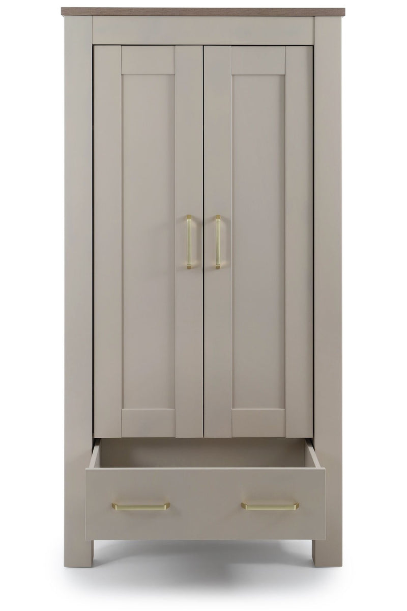 DAMAGED BabyStyle Charnwood Bordeaux Wardrobe - Oatmeal (COLLECTION OR LOCAL DELIVERY)
