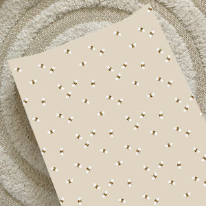 Bobbin & Bumble Anti-Roll Wedge Changing Mat - Bee Print