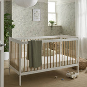 Cuddleco Nola 3 Piece Nursery Furniture Set - White & Natural