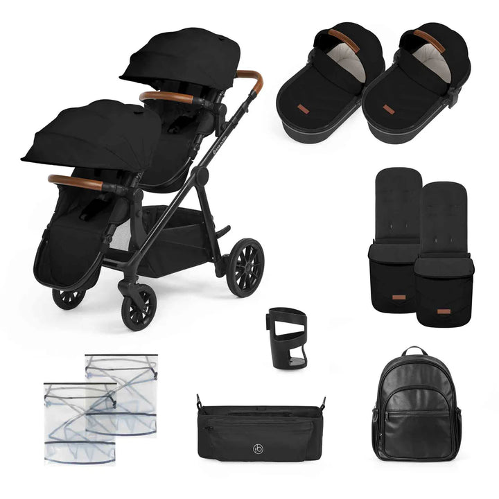 Ickle Bubba Libra Twin 12 Piece Bundle - Black