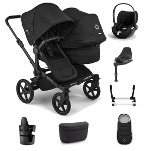 Bugaboo Donkey 6 Double Ultimate Cloud T Newborn Bundle - Heritage Black
