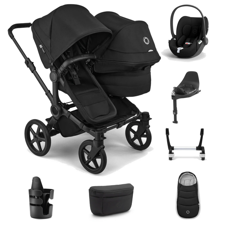 Bugaboo Donkey 6 Double Ultimate Cloud T Newborn Bundle - Heritage Black