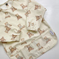 Bobbin & Bumble Long Sleeved Baby Bib - Teddy Bear