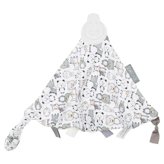 Cheeky Chompers Comfortchew Baby Comforter With Teether - Panda Pals