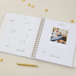 Blush & Gold My Baby Book - Baby Record Book - Misty Grey