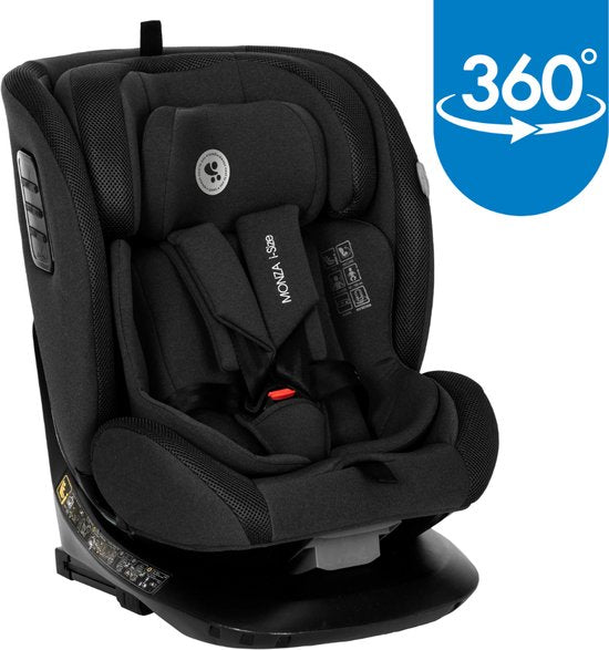 Lorelli Monza i-Size Isofix 360° Rotating Car Seat – Black