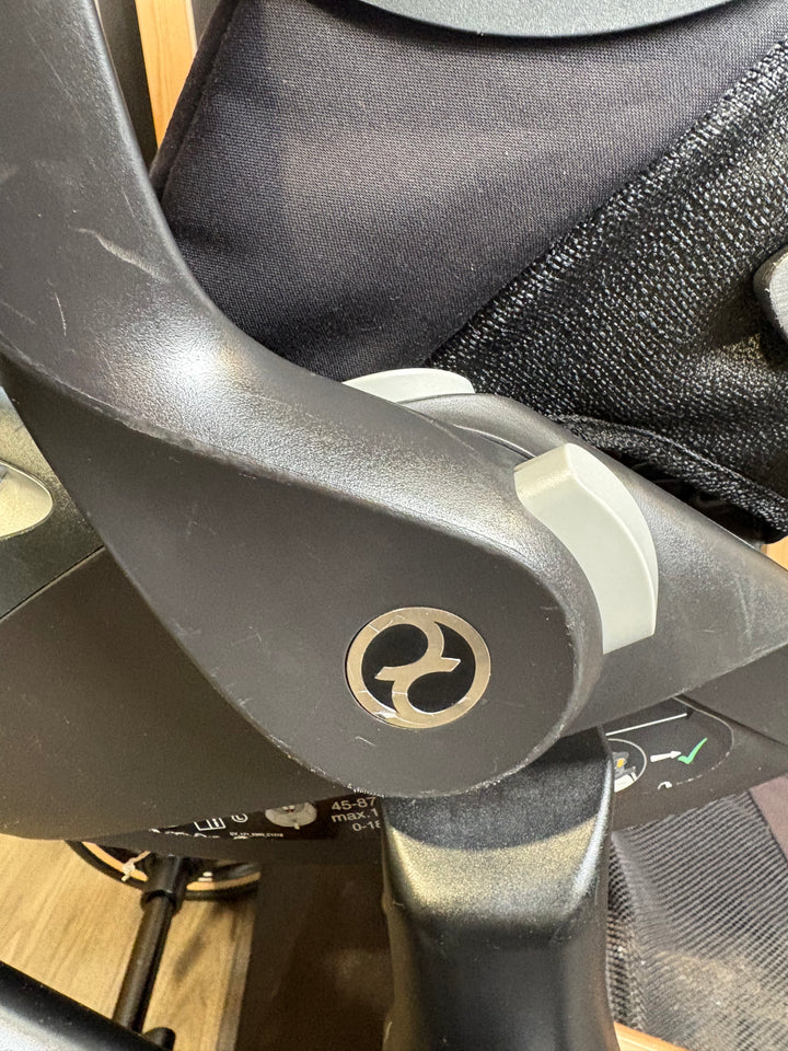 PRE LOVED Cybex Priam Pushchair inc. Cloud T Car Seat - Sepia Black on Rose Gold
