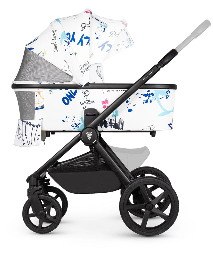 Venicci Upline2 4in1 Travel System Inc 360 Base - Special Edition Draft White