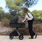 My Babiie MB450i 3in1 Travel System with Rotating Car Seat + Base - Forest Green