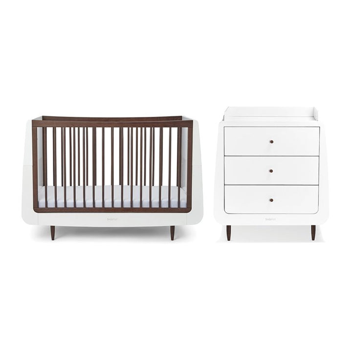 SnuzKot Skandi 2 Piece Nursery Furniture Set - Ebony