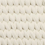 Ickle Bubba Nova Crochet Moses Basket + White Stand - Cloud