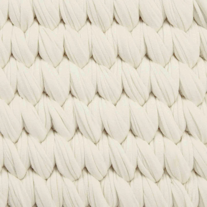 Ickle Bubba Nova Crochet Moses Basket + White Stand - Cloud