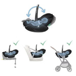 Maxi-Cosi Pebble 360 Pro2 Car Seat + FamilyFix 360 Pro Base - Twillic Black