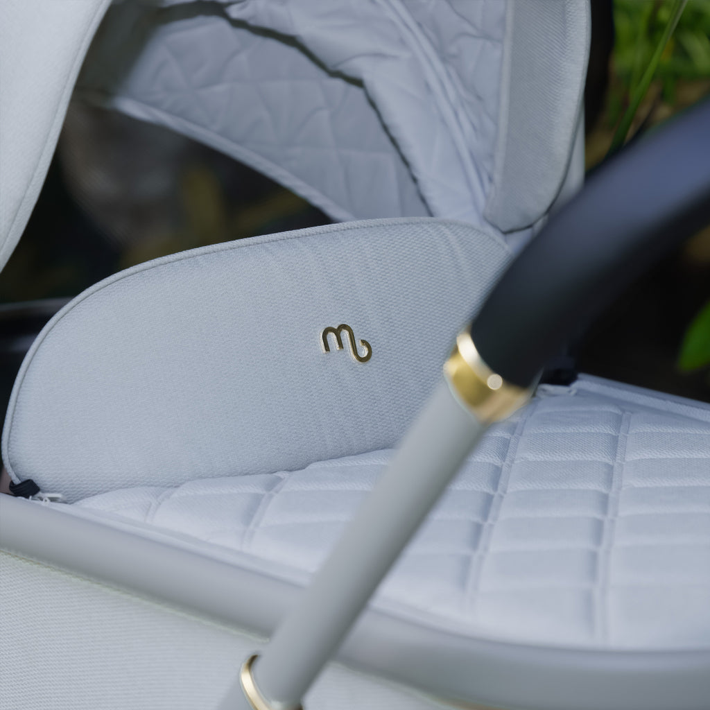 My Babiie MB450i 3in1 Travel System with Rotating Car Seat + Base - Ivory
