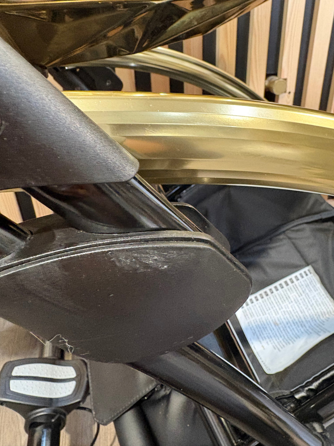 PRE LOVED Junama Fluo Tandem Pushchair - White Gold