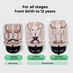 My Babiie MBCS300 Easy Spin R129 Car Seat with Top Tether - Pink Leopard