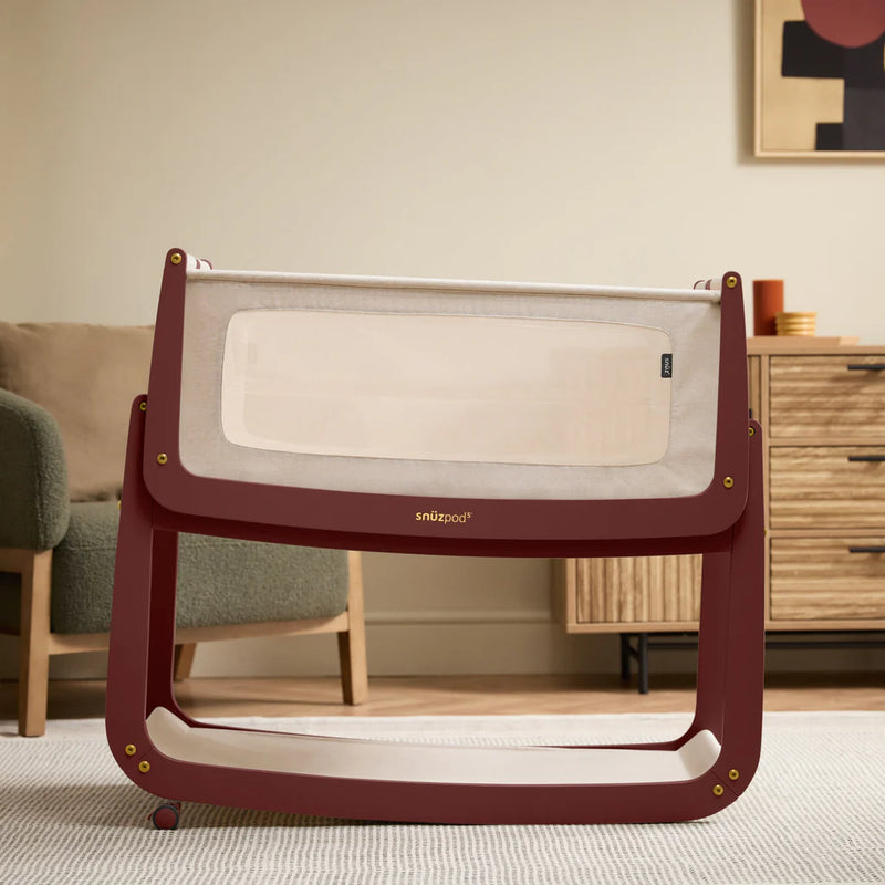 SnuzPod5 Bedside Crib - Rouge