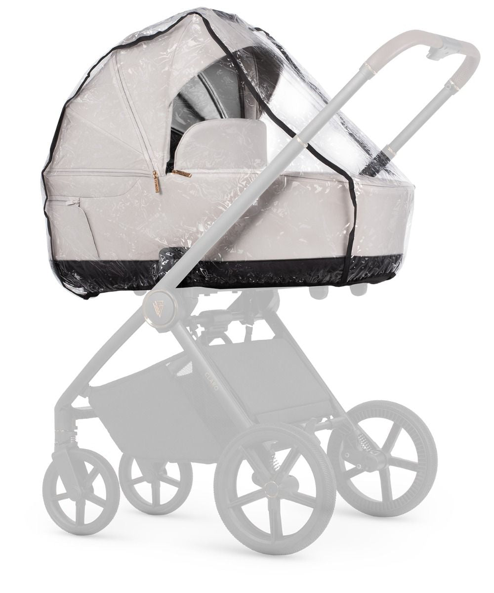 Venicci Claro 3-in-1 Pushchair with Tiago 360 Car Seat and Base Bundle - Vanilla