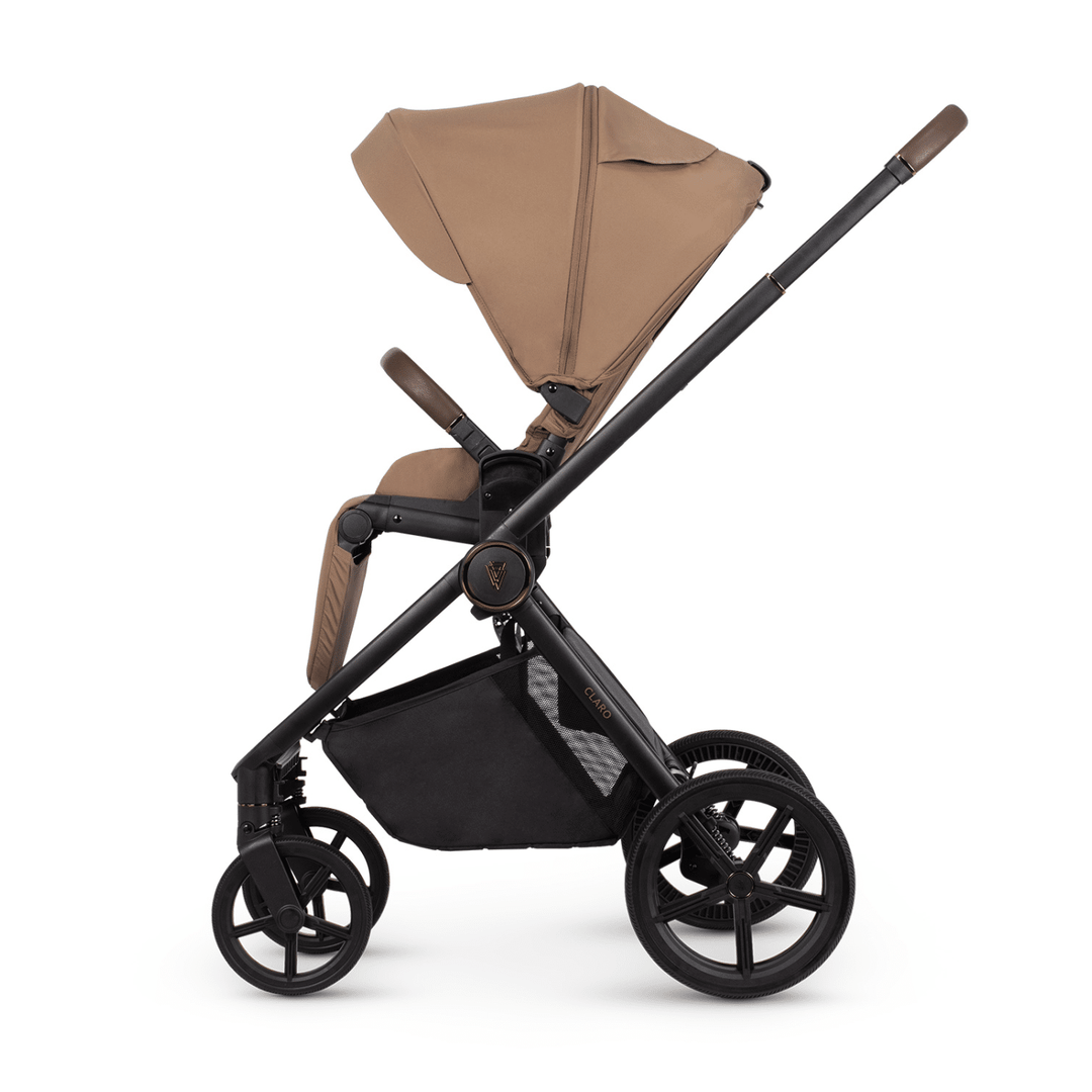 Venicci Claro 2-in-1 Travel System Bundle With Pushchair And Carrycot - Caramel