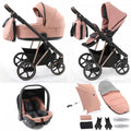 BabyStyle Prestige Vogue Travel System 12 Piece Bundle - Coral/Copper